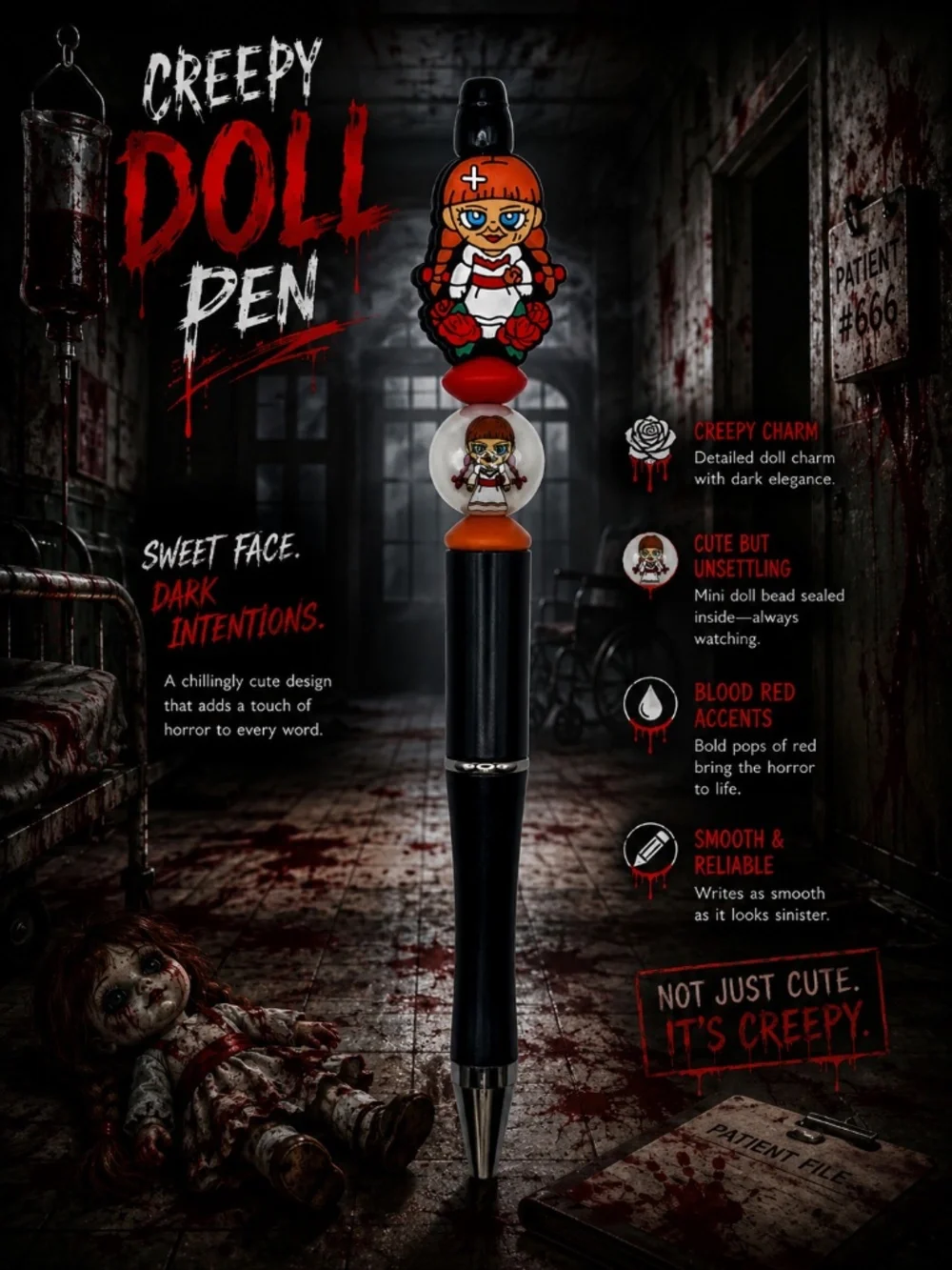 Haunted Deadly Doll Pen
